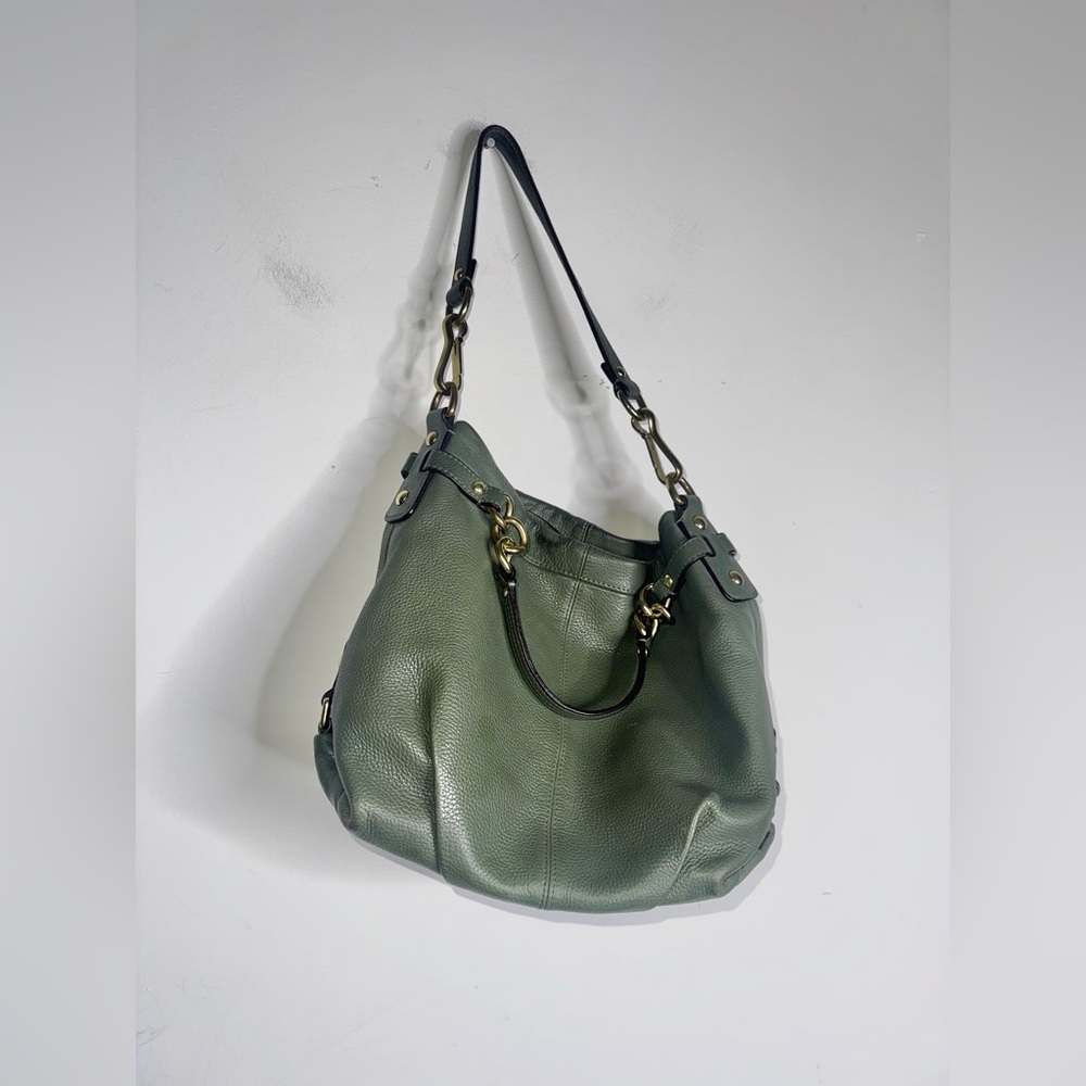 Coach Leather Brooke Hobo F17165 green - Picture 2 of 11